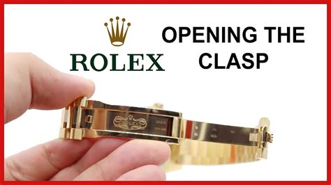 how to open rolex watch clasp|replacement clasp for rolex.